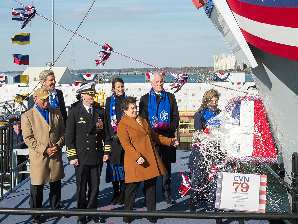 Christening of the John F. Kennedy (CVN 79)